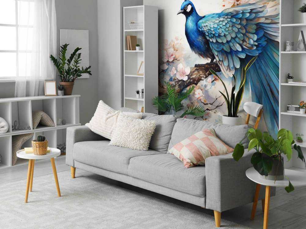 Pavone nella Nebbia di Primavera