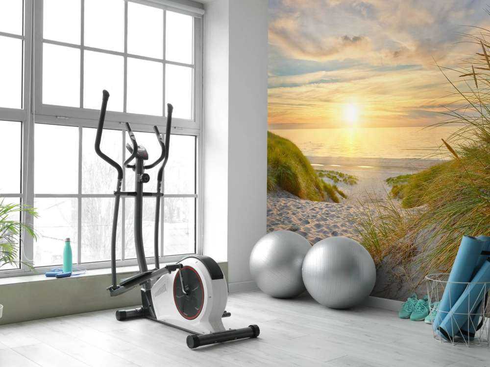 Tramonto sulla spiaggia delle dune