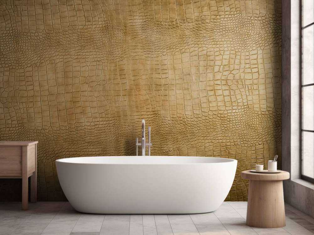 Texture coccodrillo giallo ocra