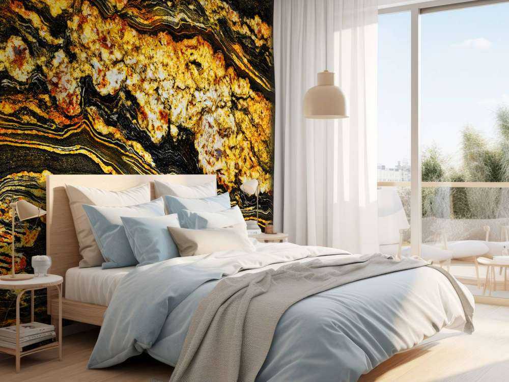 Marmo nero color oro