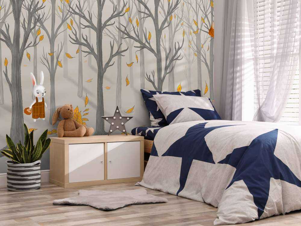 Animali della foresta in autunno