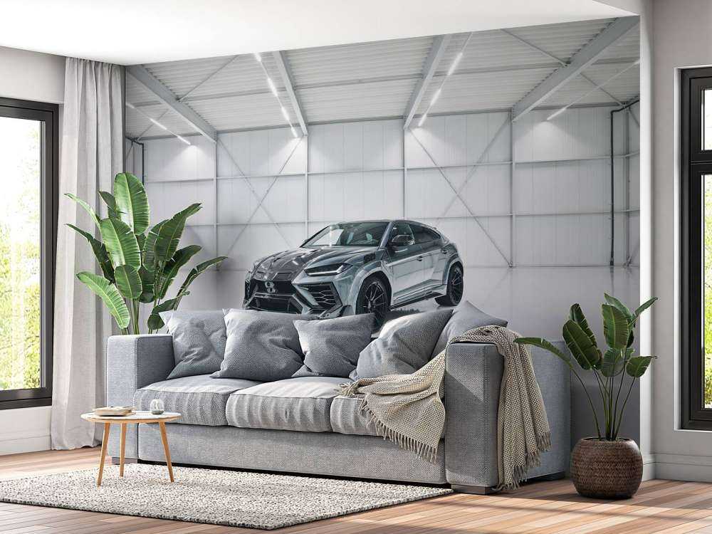 Lamborghini in sala bianca