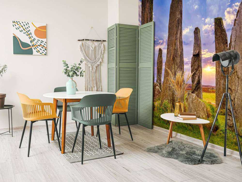 Pietre erette al tramonto