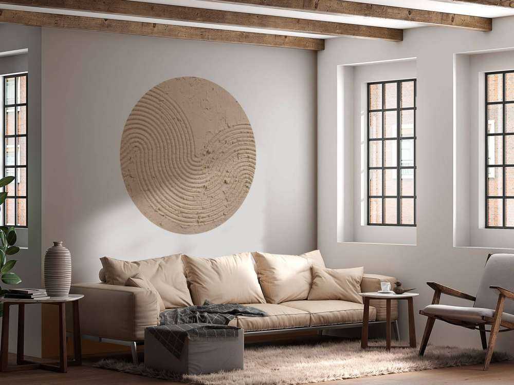 Texture art in taupe