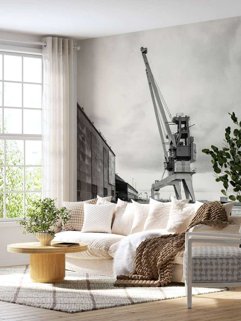 Gru portuale nell'ex sito RDM di Heijplaat Rotterdam 