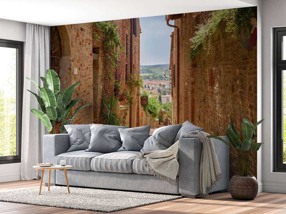 Ampia vista sulla strada