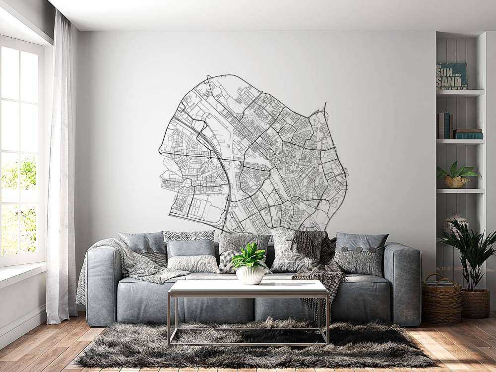 Mappa di Utrecht, bianco