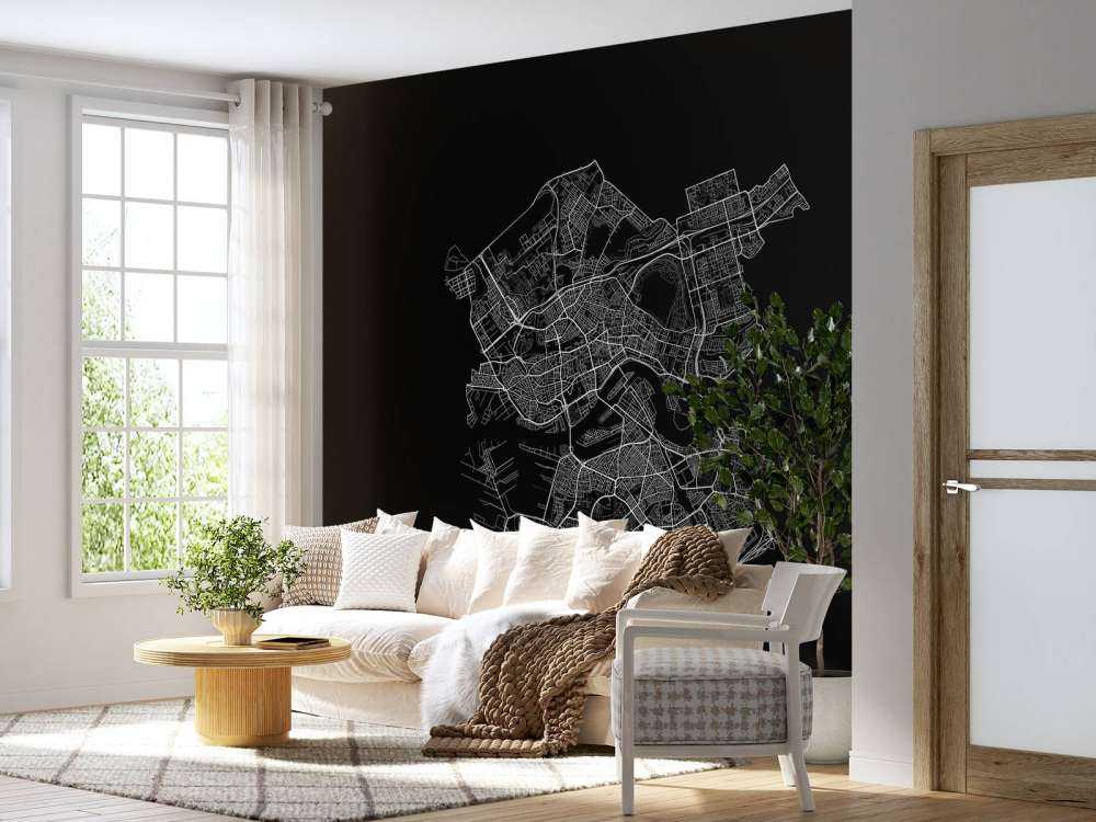 Mappa di Rotterdam, nero