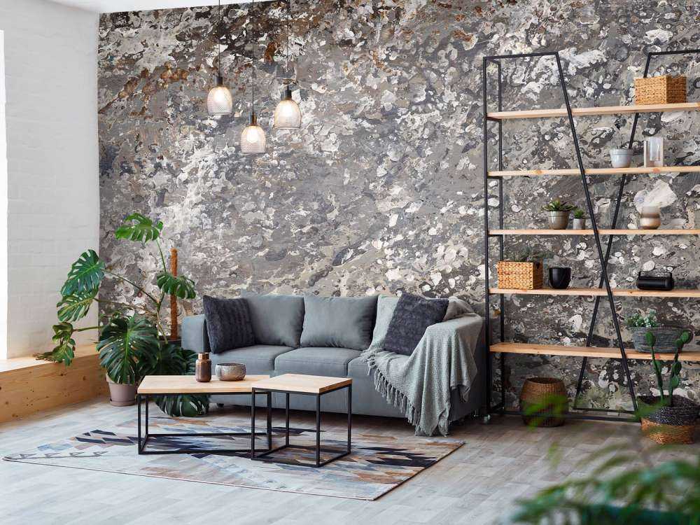 Parete struttura grigia