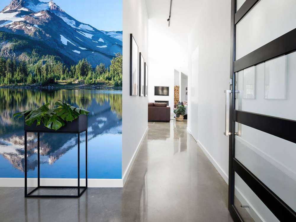 Carta da parati fotografica montagne di neve