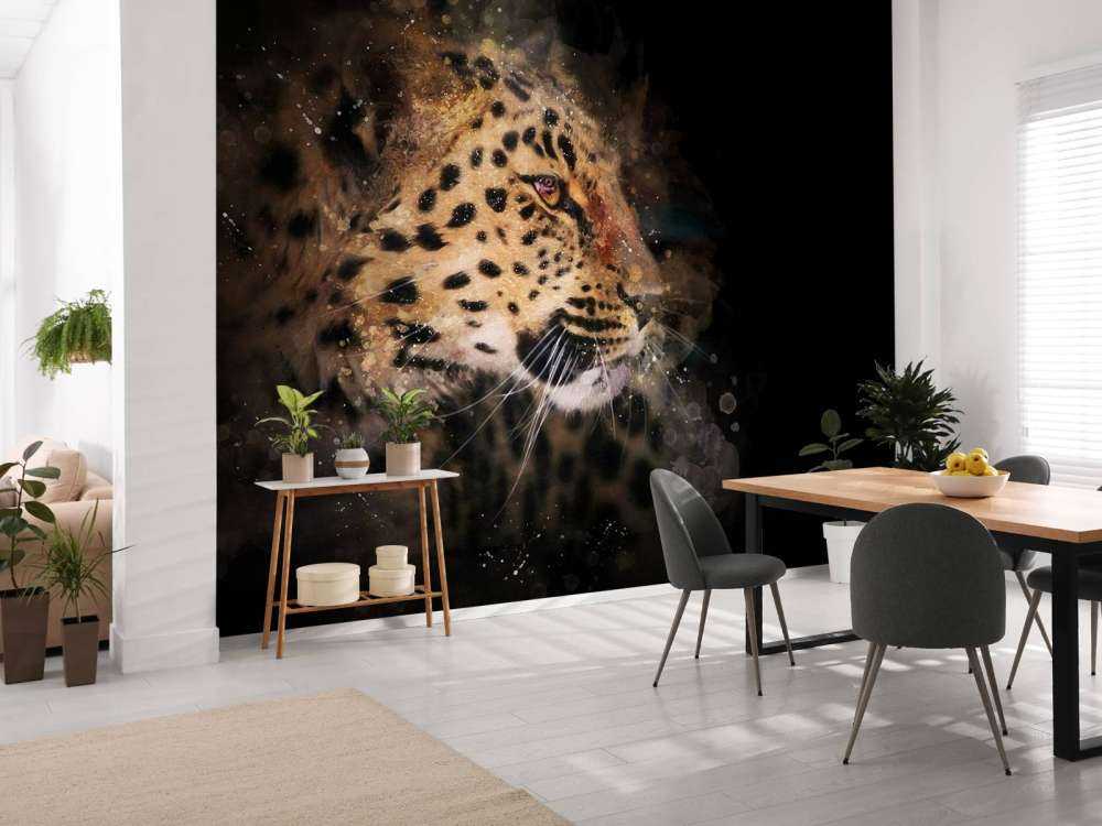 Leopardo dipinto