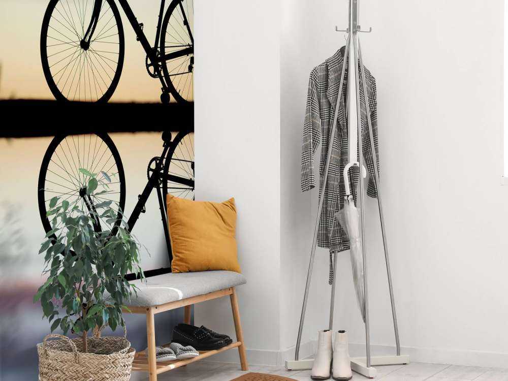 Bicicletta da corsa al tramonto