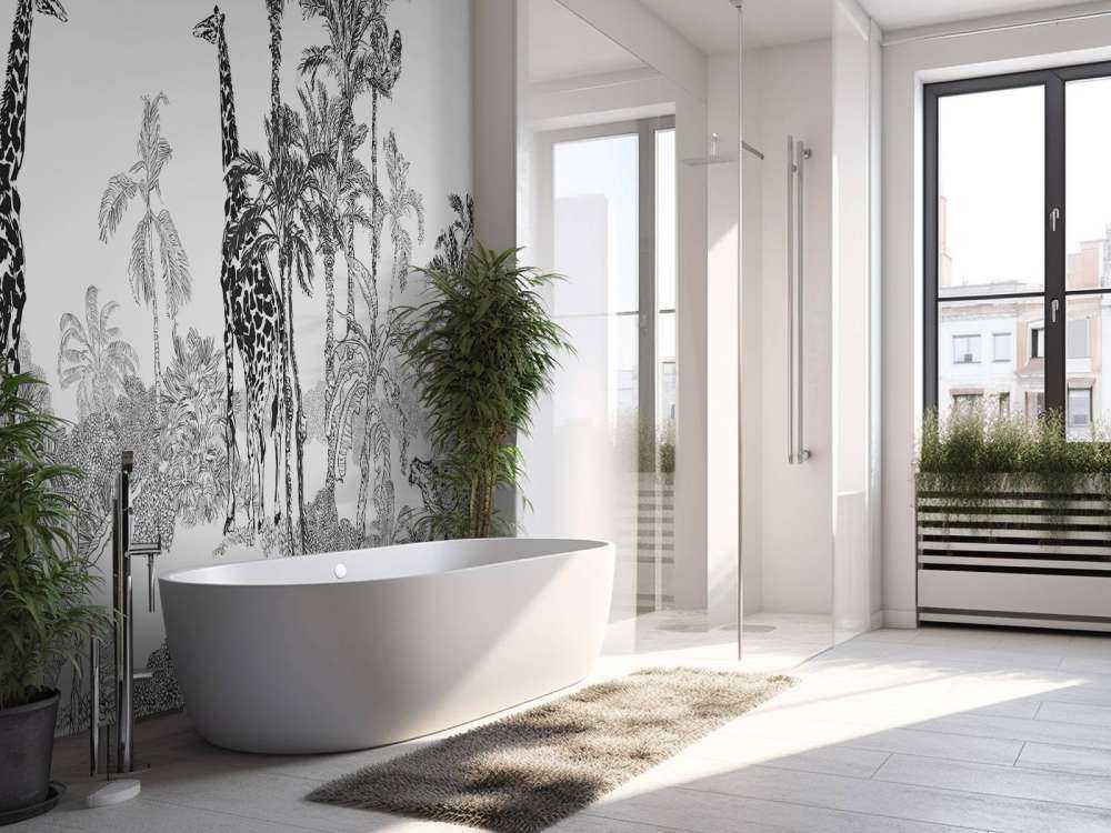 Animali abbozzati nella giungla