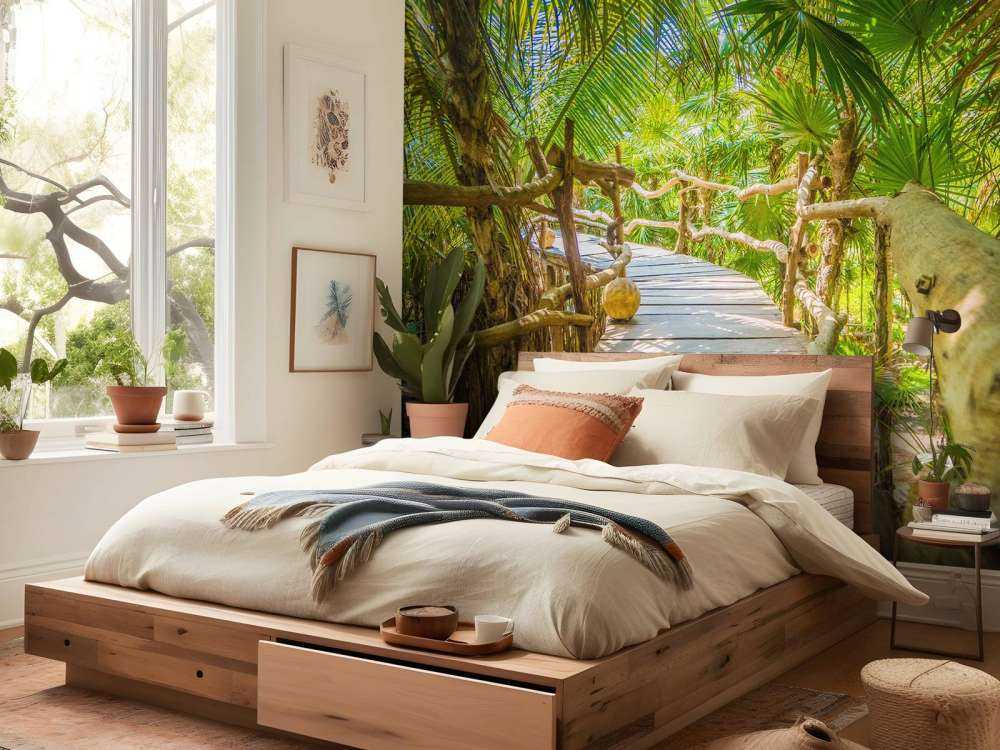 Ponte della giungla tropicale