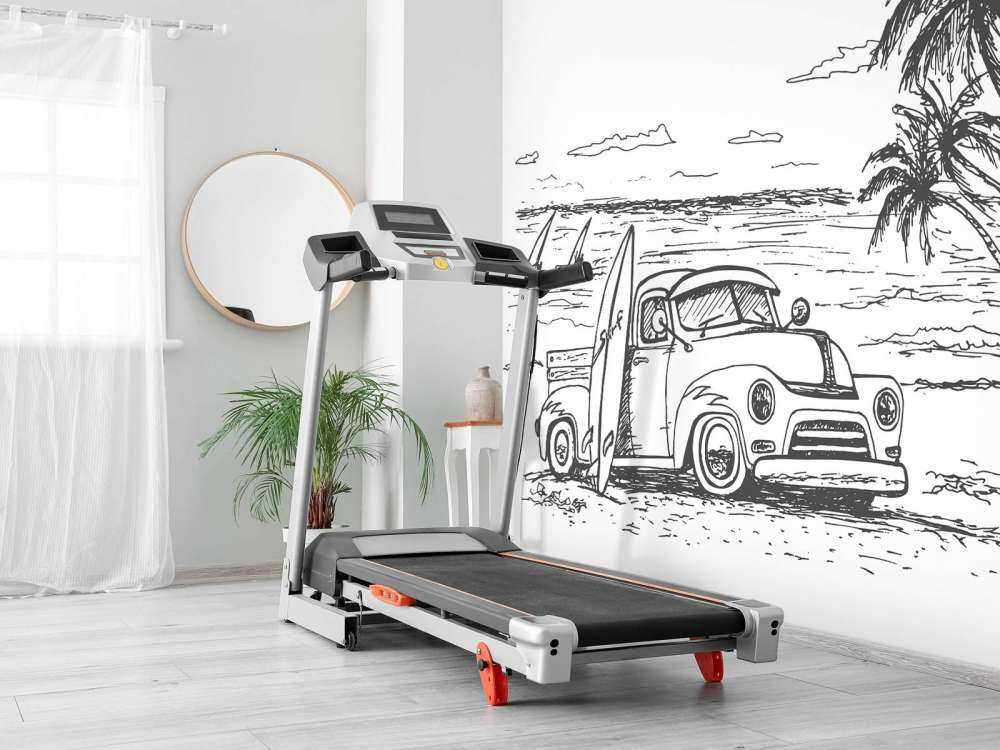 Spiaggia disegnata in bianco e nero