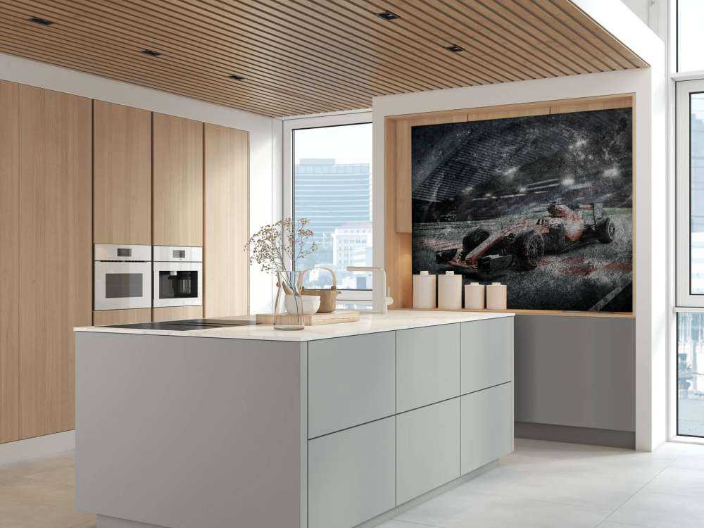 Auto da corsa nello stadio