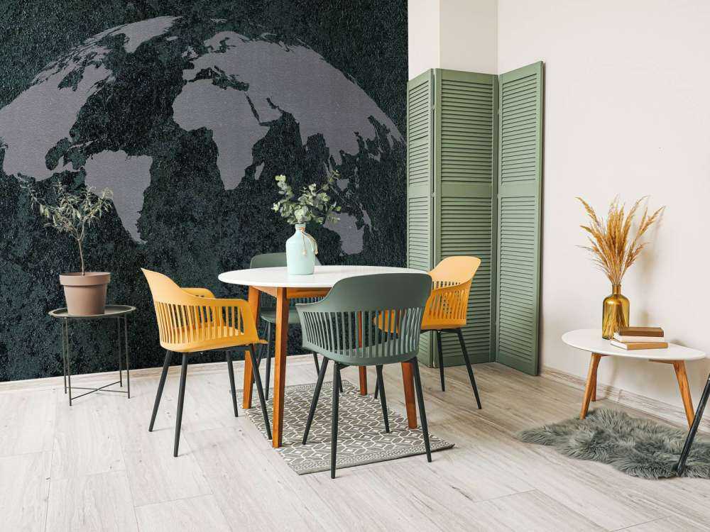 Mappa del mondo con texture