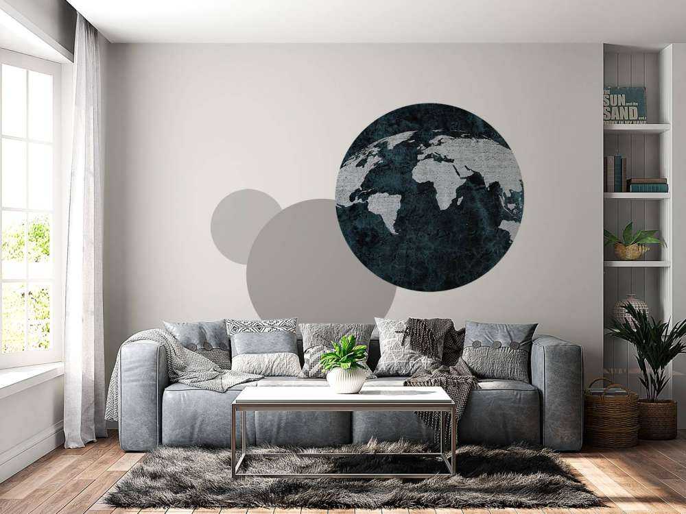 Mappa del mondo struttura in cemento armato