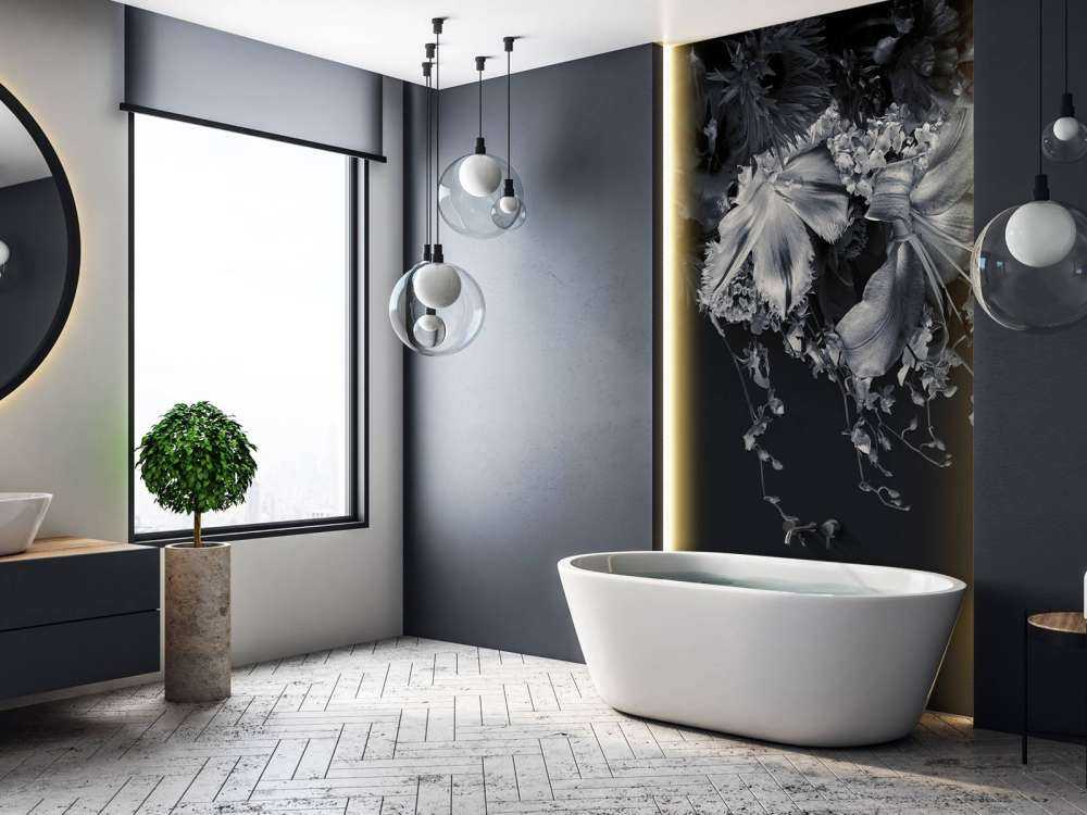 Fiori composti in bianco e nero