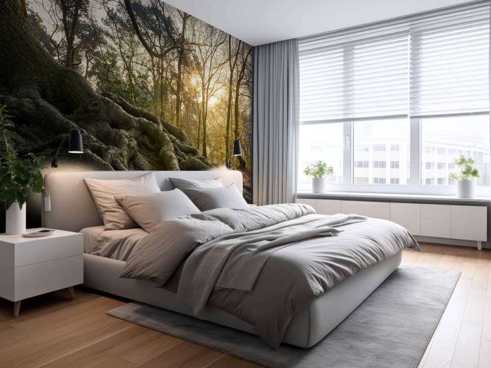 Radici dell'albero sopra il terreno