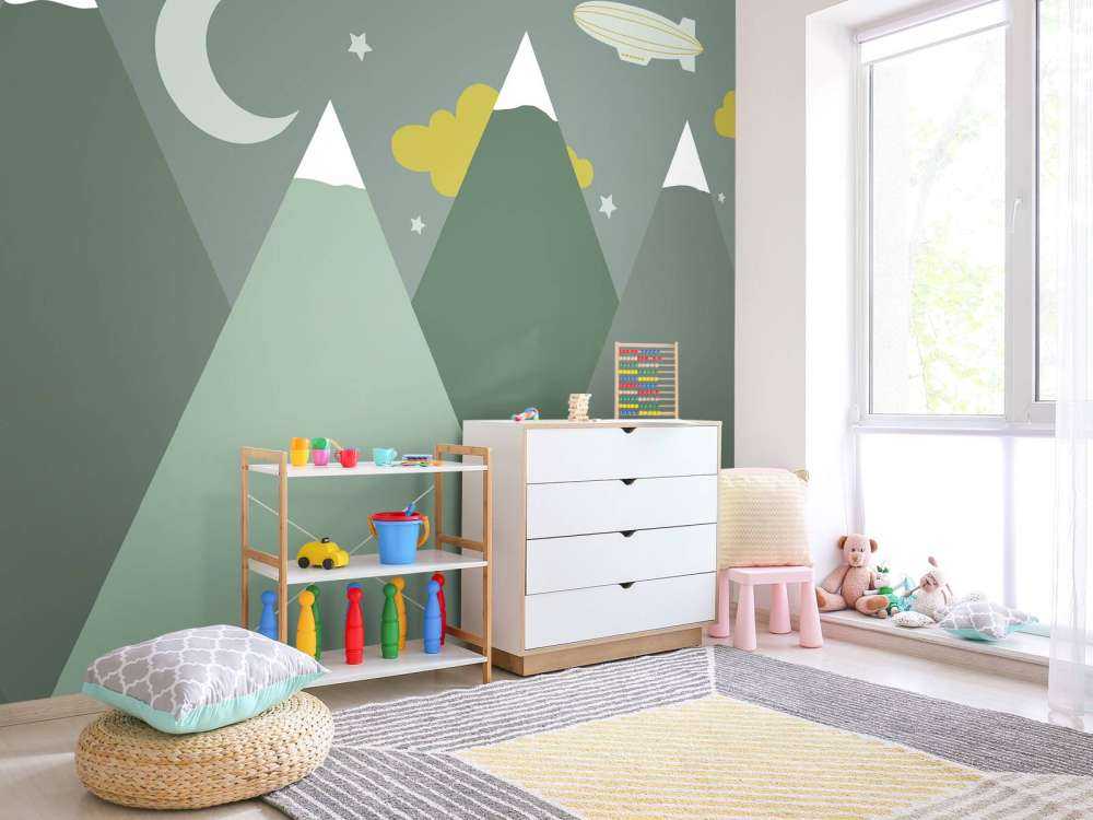 Montagne verdi di notte