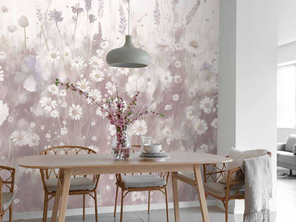 Verde Lussureggiante dell'Estate Rosa Smorzato