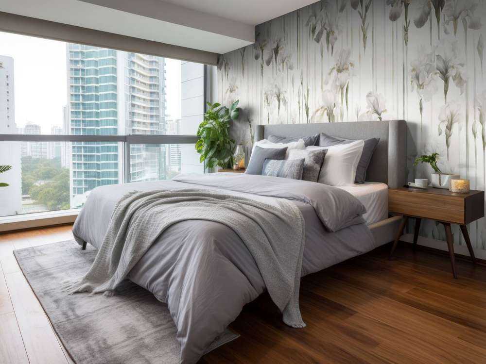 Iris e Strisce Beige Senza Giunzioni