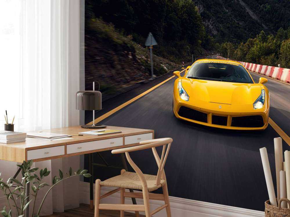 Velocità attraverso i passi montani verdi