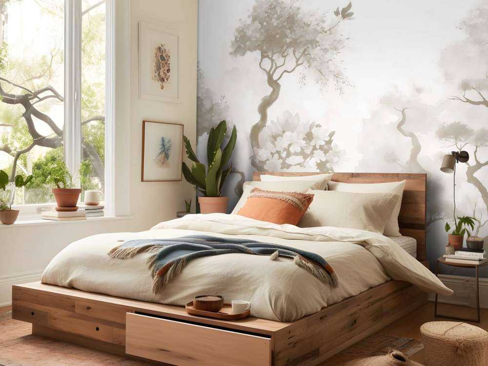 Alberi in fiore Grigio