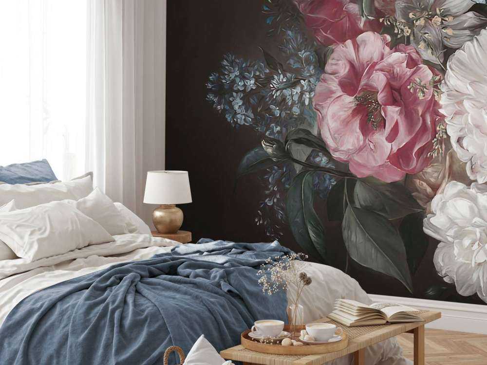 Bouquet con lilla rosa