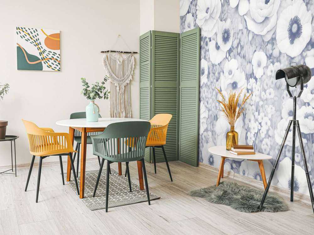 Racconto di Papavero Monocromo Blu