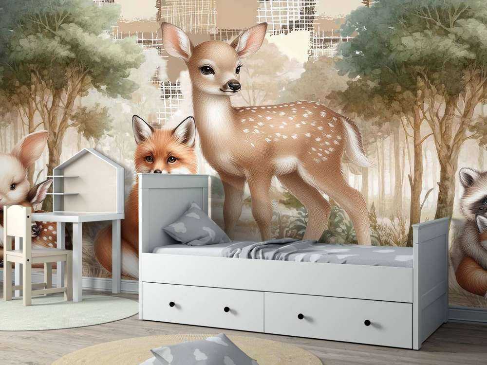 Animali selvatici in tonalità calde