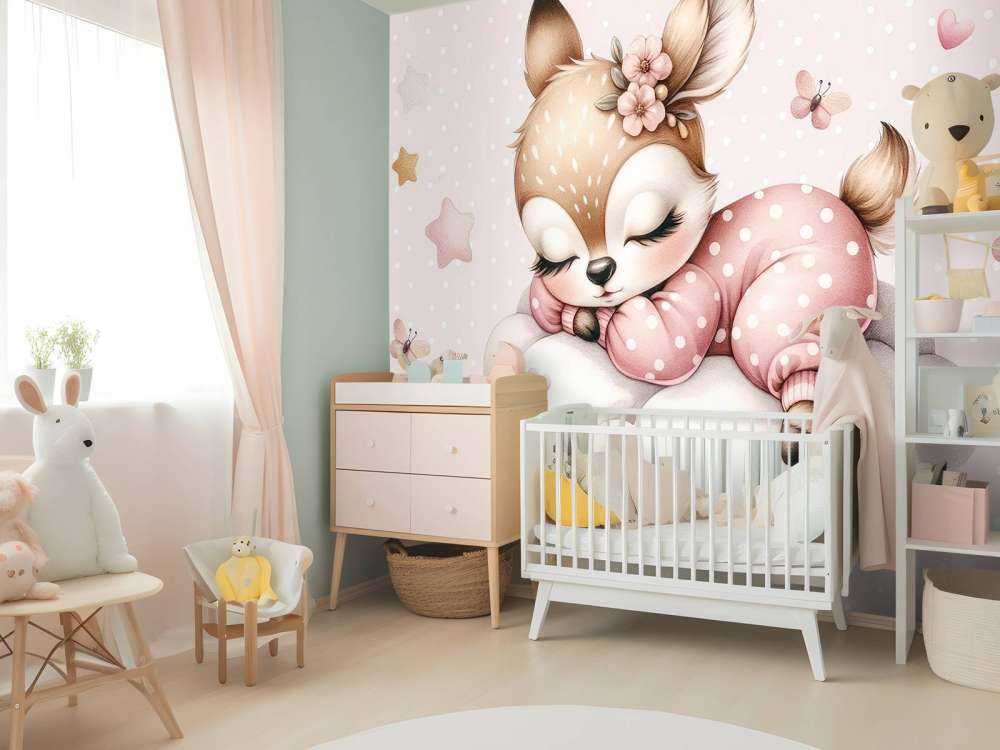 Cervi che dorme su una nuvola