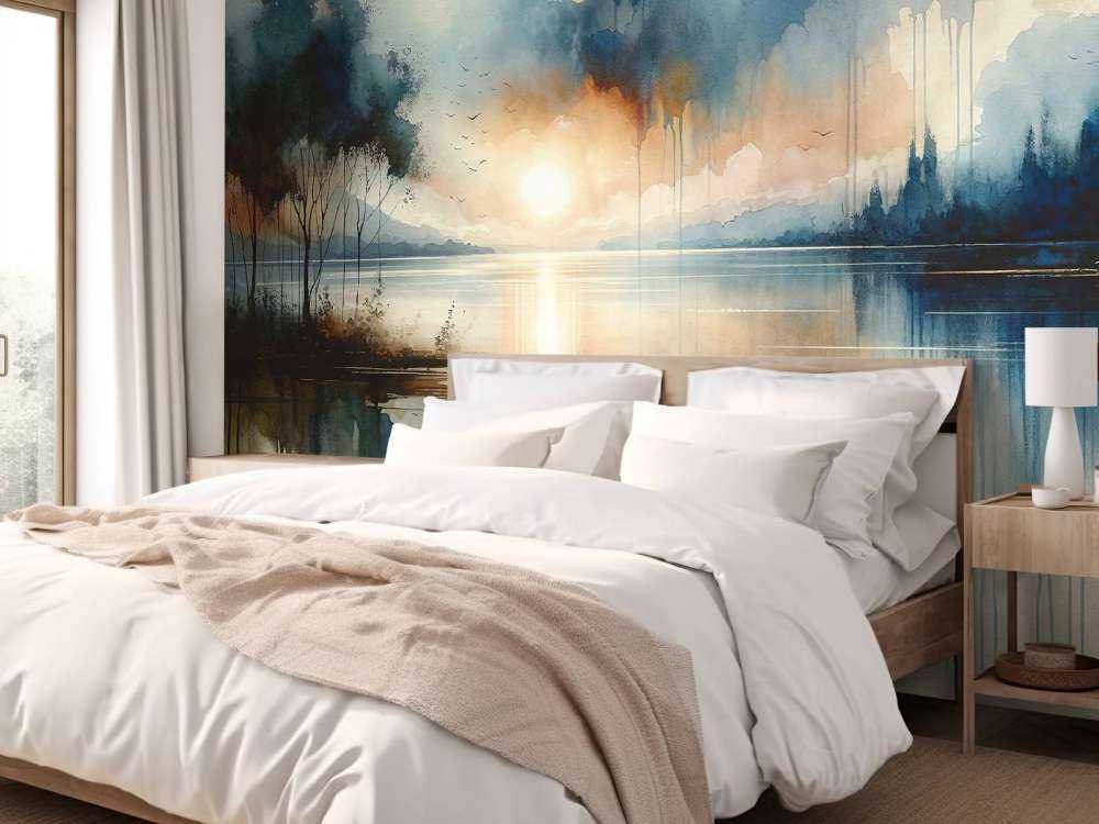 Lago Astratto ad Acquerello