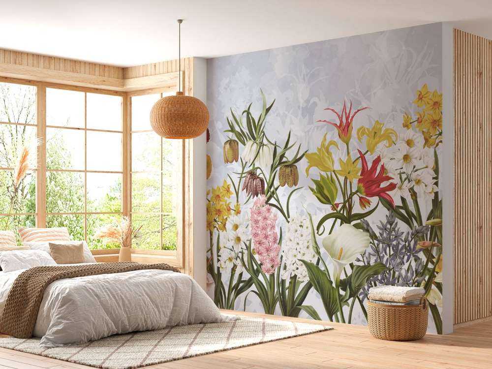 Fiori di Primavera - Cielo Nuvoloso Blu