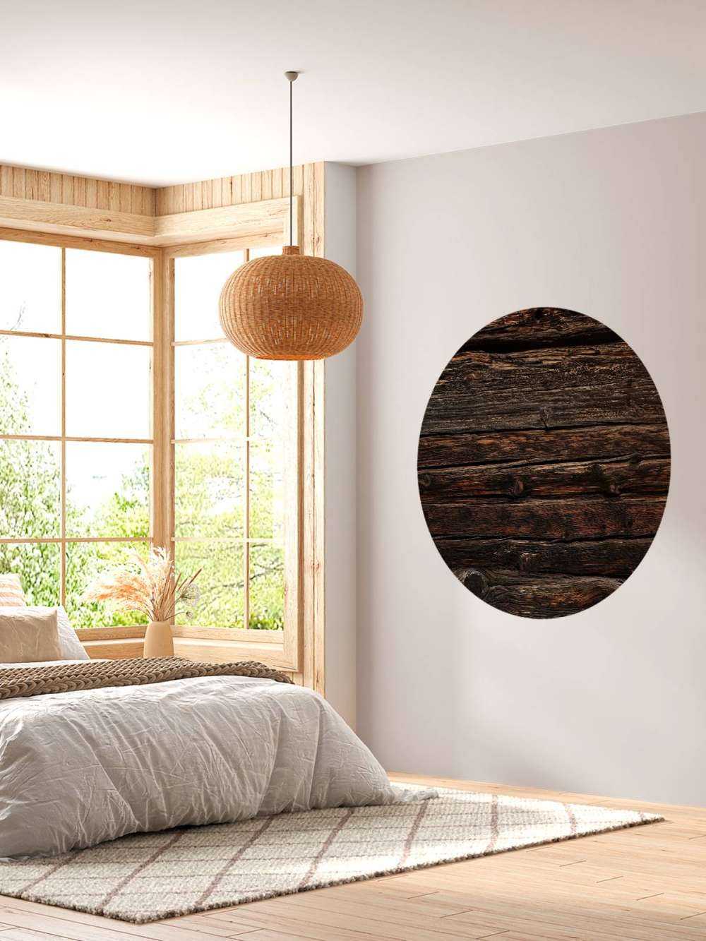 Vecchio legno scuro orizzontale