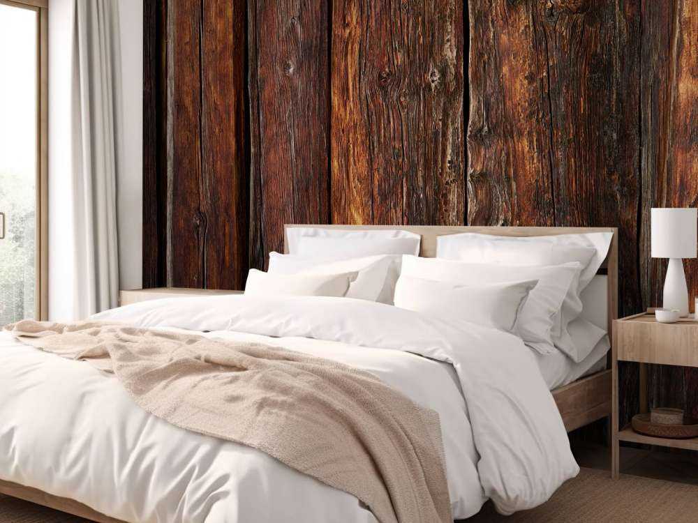 Legno verticale bruciato