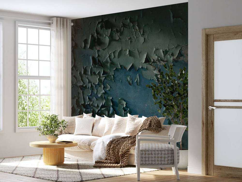 Parete di vernice invecchiata