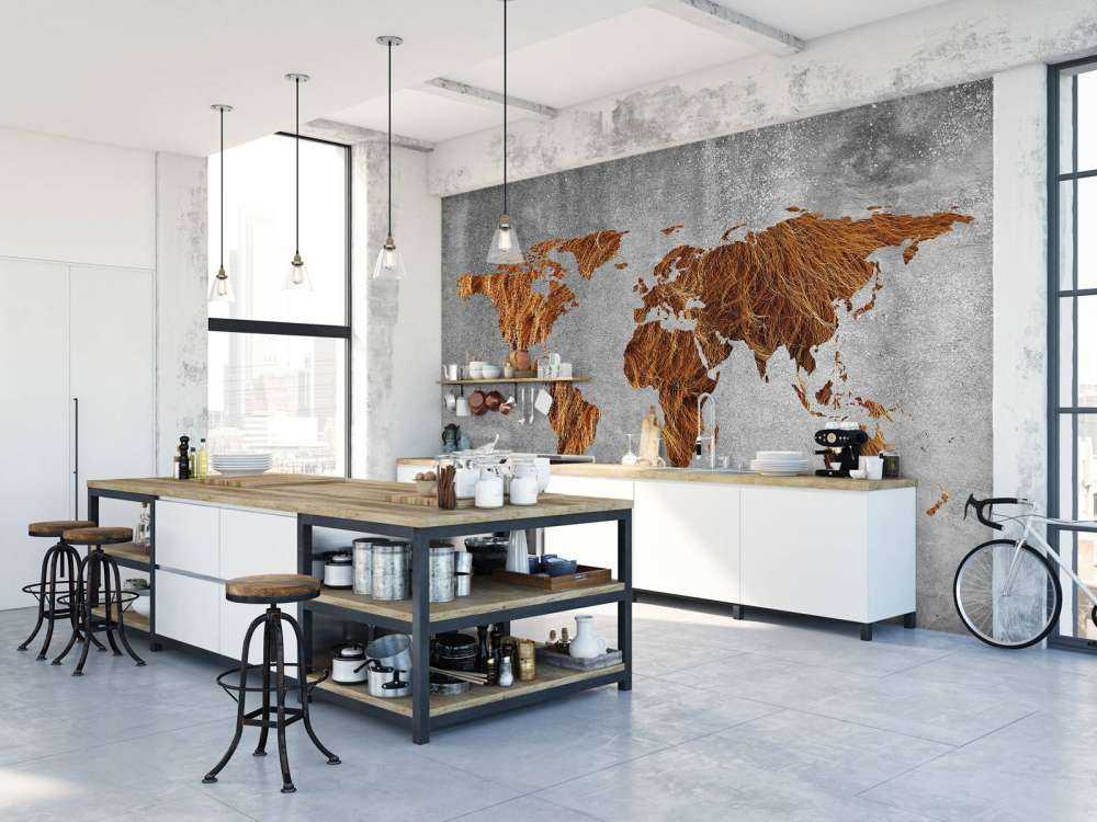 Mappa del mondo con texture