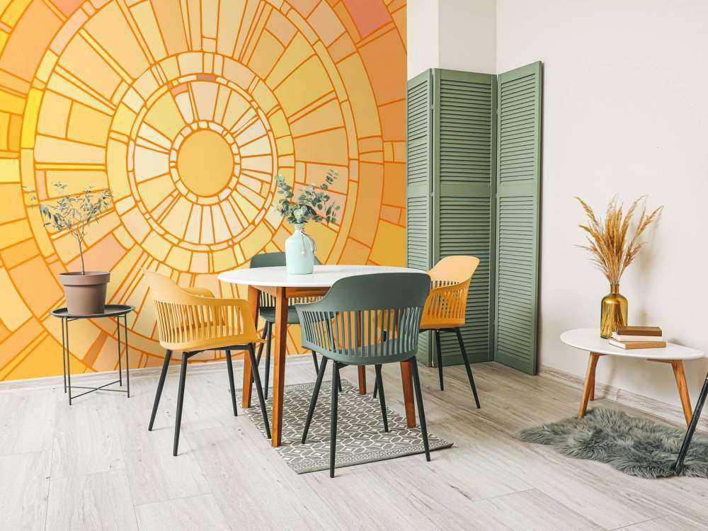 Mosaico di raggi di sole