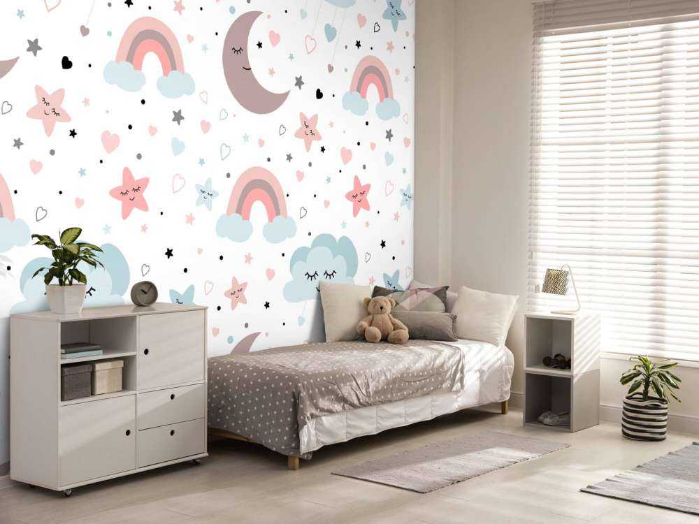 Nuvole, lune e arcobaleni