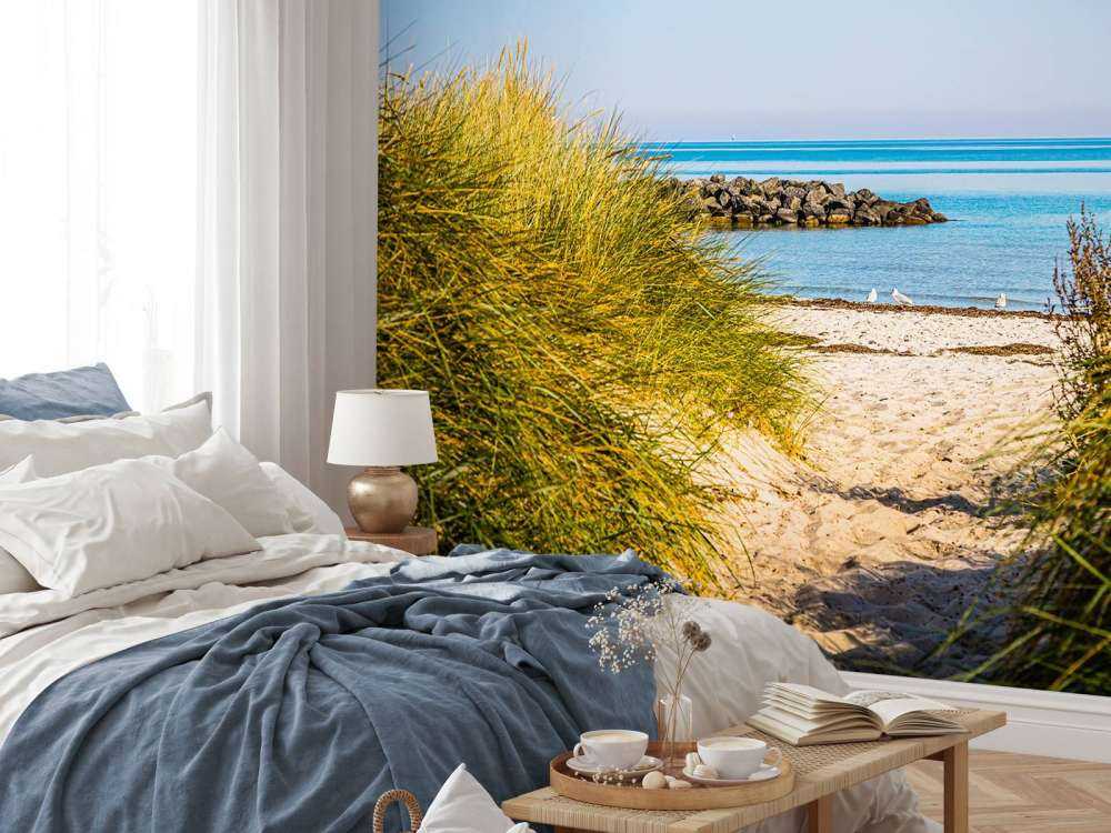 Spiaggia sulla costa del Mar Baltico