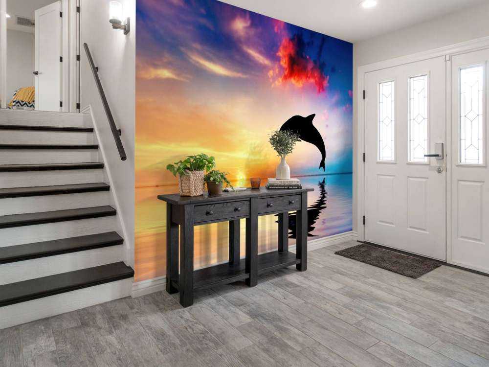 Silhouette di delfino