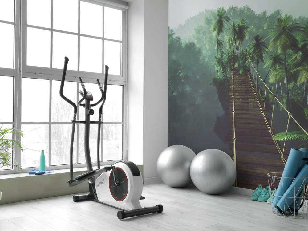 Ponte di corda nella nebbia