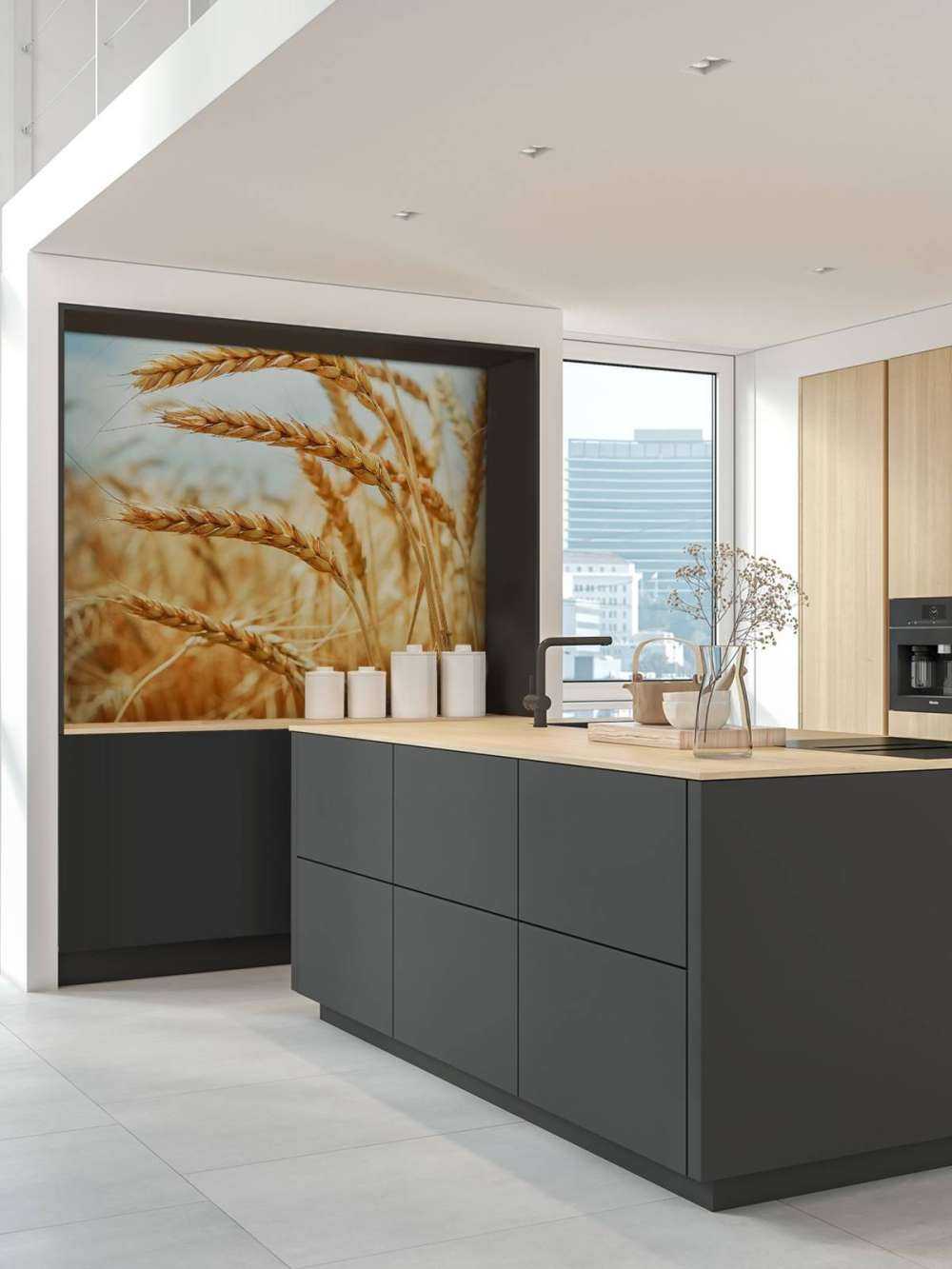 Primo piano di una pianta di cereali