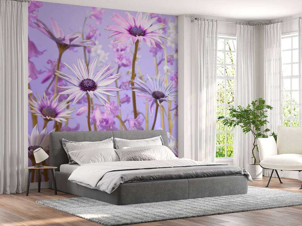 Fiori viola colorati