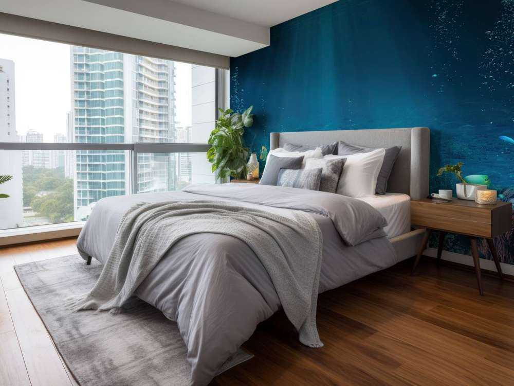 Raggi di sole attraverso l'acqua