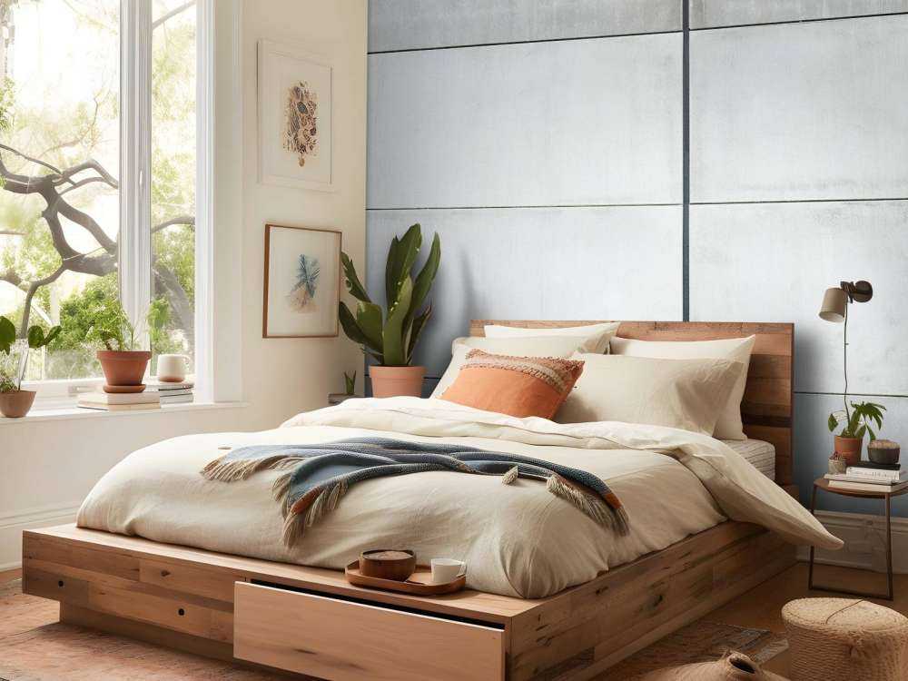 Parete di lastre di calcestruzzo 