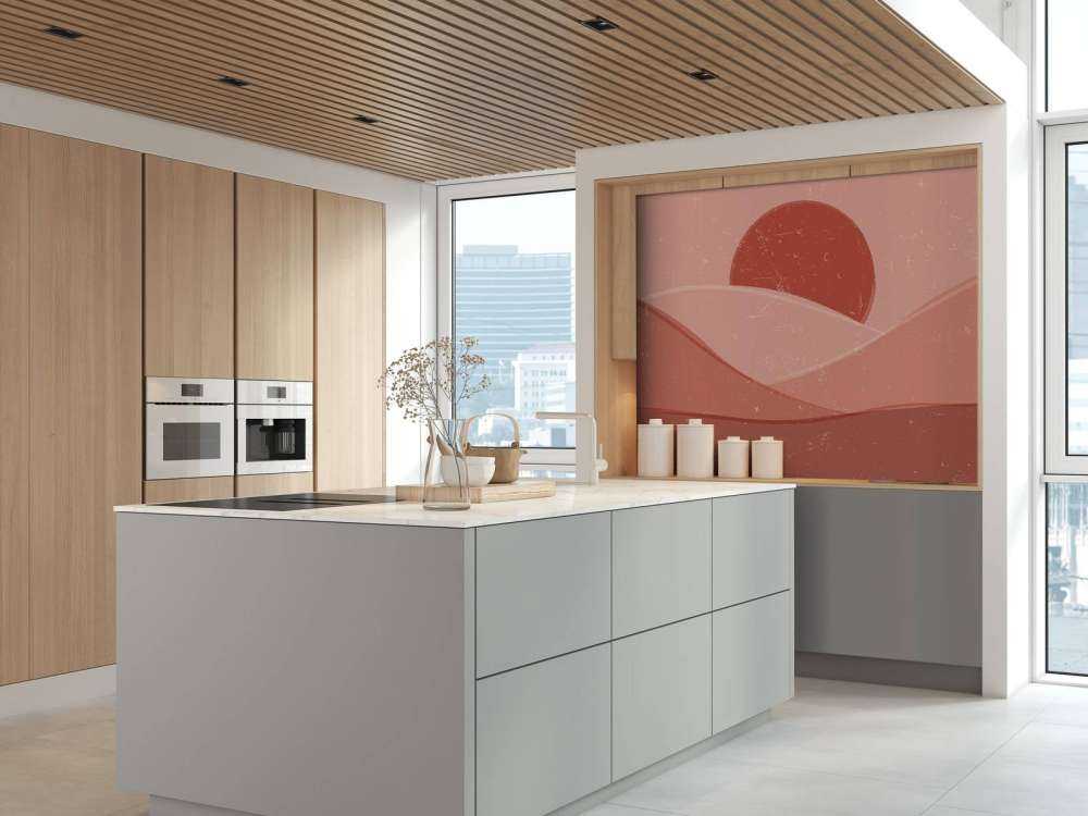 Onde rosse davanti al sole