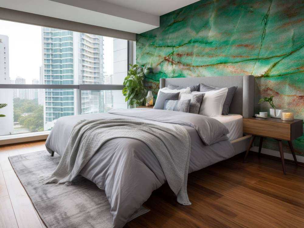 Marmo a strisce verdi